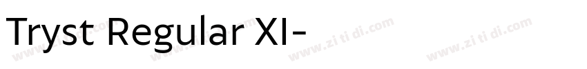 Tryst Regular XI字体转换
